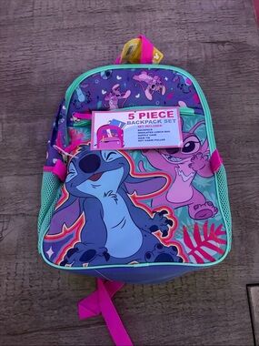 Disney Kids Backpack - Purple, Pink, Teal, Blue